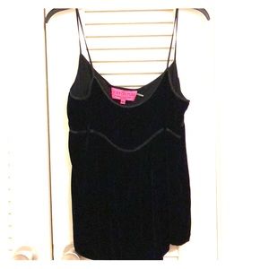 Black velvet Juicy Couture fancy tank, size XL.